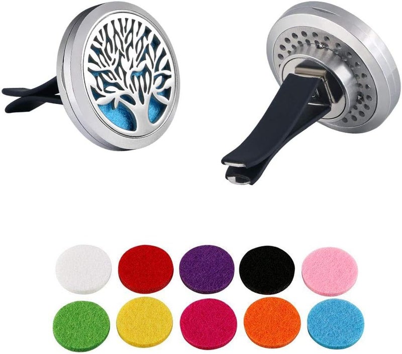 Vicloon Car Essential Oil Diffuser with Magnetic Clip and 10 Refill Felt Pads - Image 5