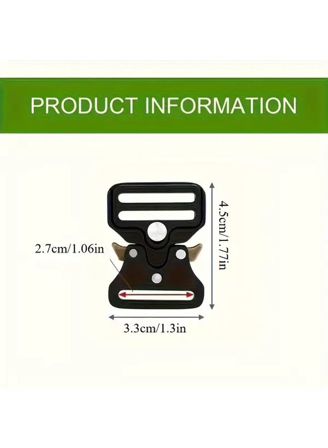5 قطع مشابك تكتيكية معدنية متينة مع لمسات ذهبية للأحزمة والحقائب والإصلاح DIY - Image 3