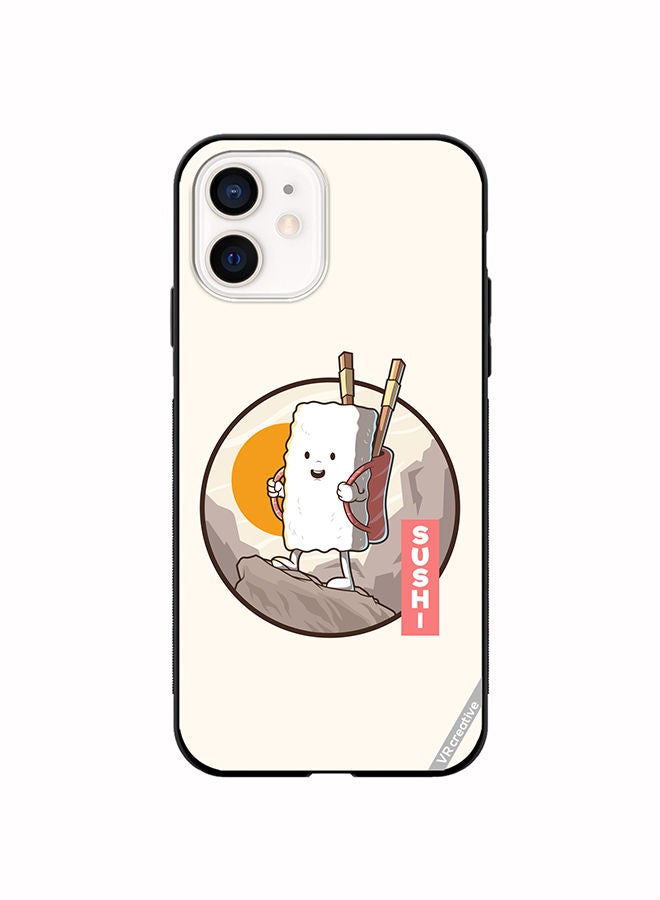 VR CREATIVE Protective Case Cover For Apple iPhone 12 mini Travel Sushi Design Multicolour - Image 1