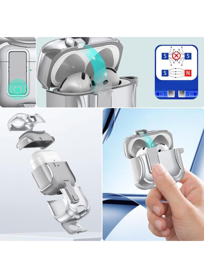 Case For AirPods 4 Wireless Bluetooth Earphones PC Hybrid TPU Protective Case