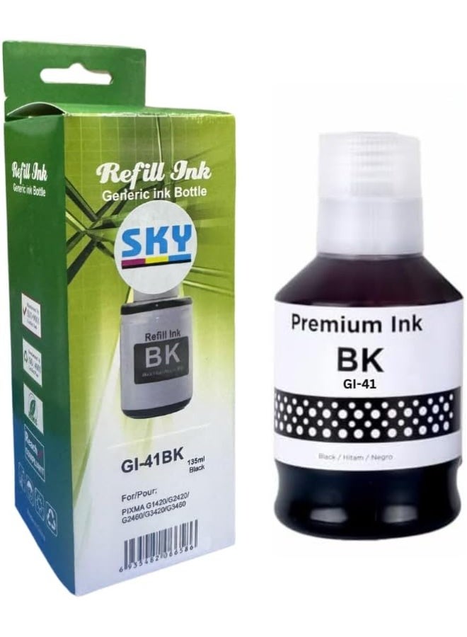 SKY GI-41 Black 135ml Ink Bottle for PIXMA G1420, G2420, G3420, G2460, G3460, G3470 - Image 1