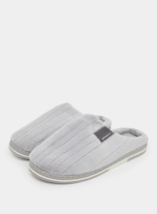 Styli Soft Cushioned Slip-On Bedroom Slippers