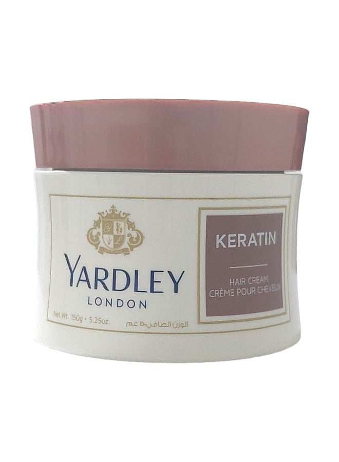 Yardley Keratin Hair Cream, For moisturising and grooming all day long - 150 g - Image 1
