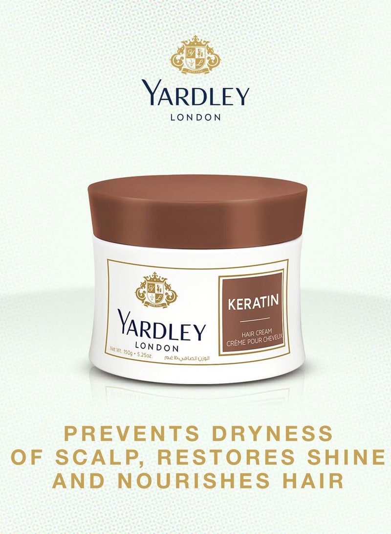 Yardley Keratin Hair Cream, For moisturising and grooming all day long - 150 g - Image 3