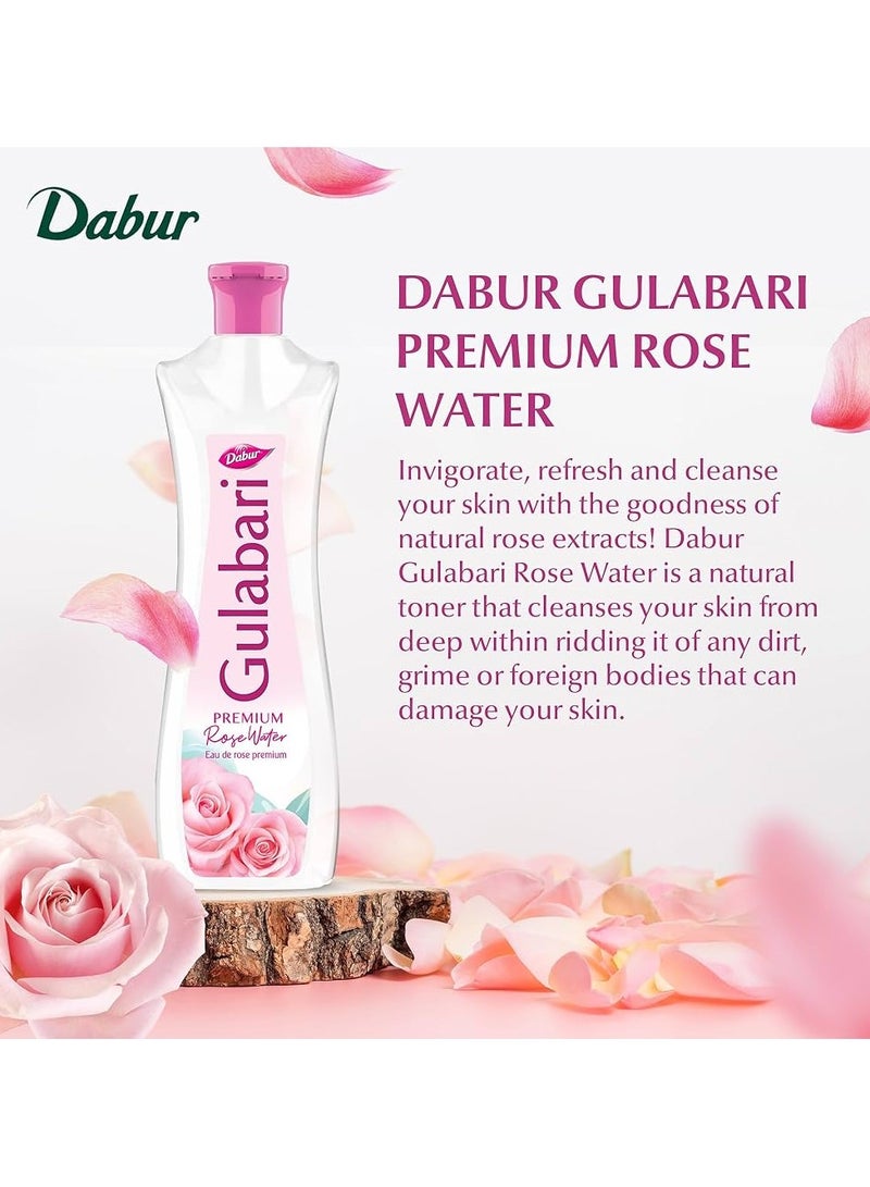 Dabur Gulabari Premium Rose Water Facial Cleansing Toner 5 X 120ml - Image 5