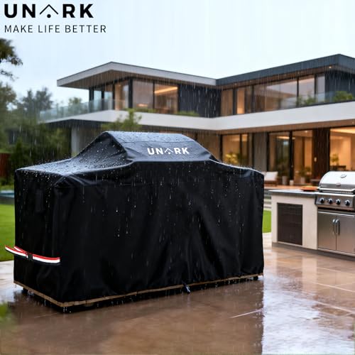 UNARK 98 Inch Extra Large Grill Cover Kitchen Island Cover Large Island Grill Cover for Outdoor Grill Outdoor Kitchen Cover Heavy Duty Waterproof 98" L x 42" W x 48" H, Black - Image 5