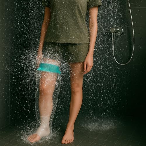 CIVJET Cast Covers for Shower Leg, Waterproof Cast Cover for Showering/Swimming, Cast Protector for Shower Leg Adult, Water Proof Shower Boots for Foot after Surgery, Knee, Ankle, Boot (Diameter-7.9") - Image 2