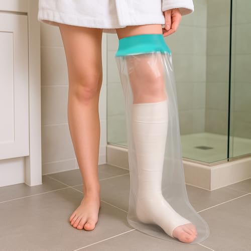 CIVJET Cast Covers for Shower Leg, Waterproof Cast Cover for Showering/Swimming, Cast Protector for Shower Leg Adult, Water Proof Shower Boots for Foot after Surgery, Knee, Ankle, Boot (Diameter-7.9") - Image 5
