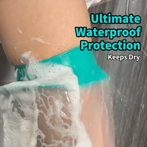 CIVJET Cast Covers for Shower Leg, Waterproof Cast Cover for Showering/Swimming, Cast Protector for Shower Leg Adult, Water Proof Shower Boots for Foot after Surgery, Knee, Ankle, Boot (Diameter-7.9") - Image 3