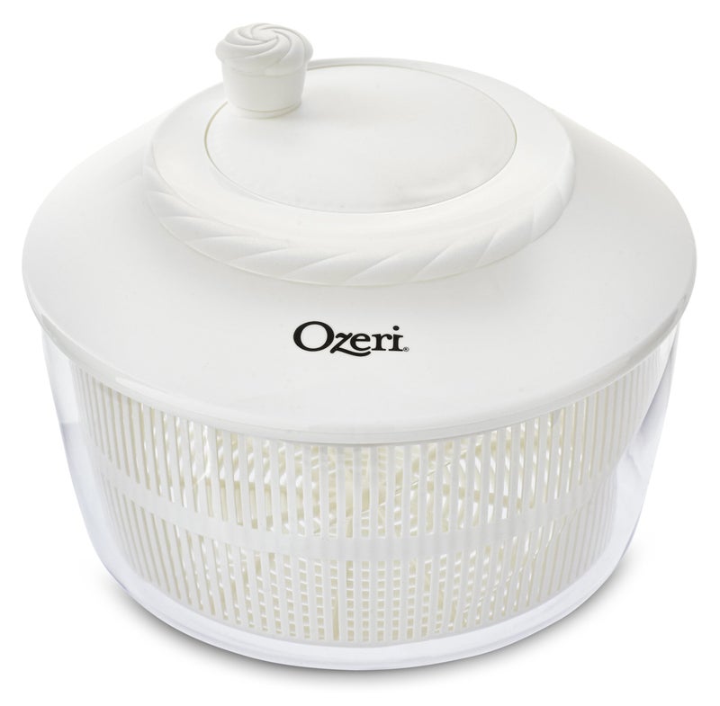 Ozeri Italian Made Fresca Salad Spinner and Serving Bowl BPAFreeWhite 44 qt