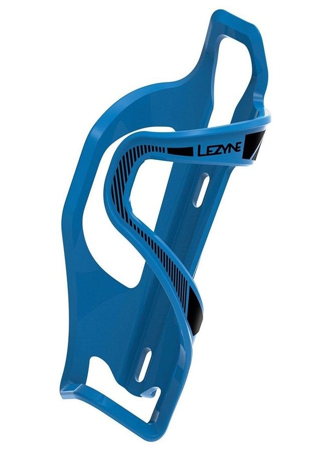 Lezyne Flow Bottle Cage SL E/L Matrix is Left Gekle Water Bottle Holder, White, 1 - Flsll V210 Bottle Holder, Blue, 48 g - Image 1
