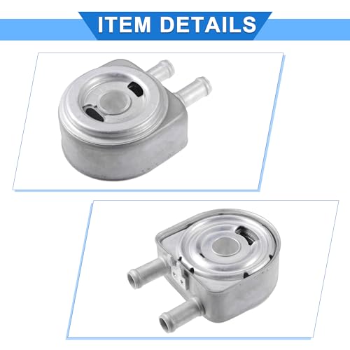 VekAuto Engine Oil Cooler Kit Compatible for Hyundai Tucson Sonata, Durable Aluminum Alloy Silver Tone Transmission Oil Cooler with O-rings Seal - Image 5