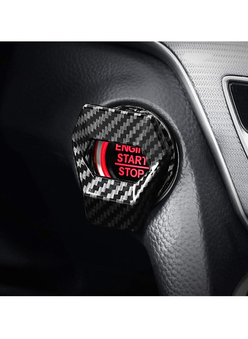 Generic Universal Engine Start Stop Push Button Cover Aluminum Alloy Car Power Control Trim For Honda Civic Accord CRV XRV Dodge Challenger Charger Toyota  - Image 3