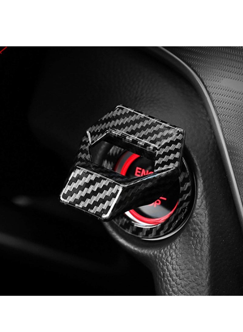 Generic Universal Engine Start Stop Push Button Cover Aluminum Alloy Car Power Control Trim For Honda Civic Accord CRV XRV Dodge Challenger Charger Toyota  - Image 2