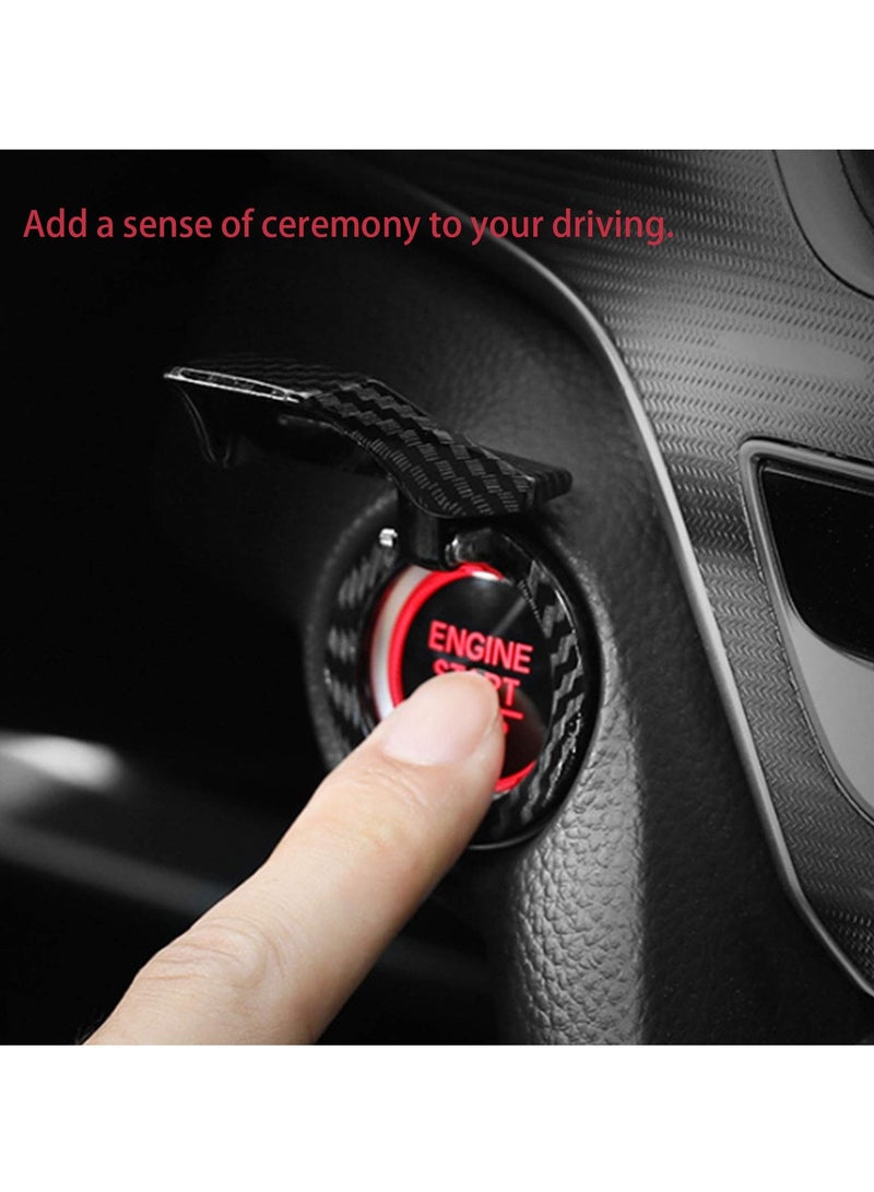 Generic Universal Engine Start Stop Push Button Cover Aluminum Alloy Car Power Control Trim For Honda Civic Accord CRV XRV Dodge Challenger Charger Toyota  - Image 4