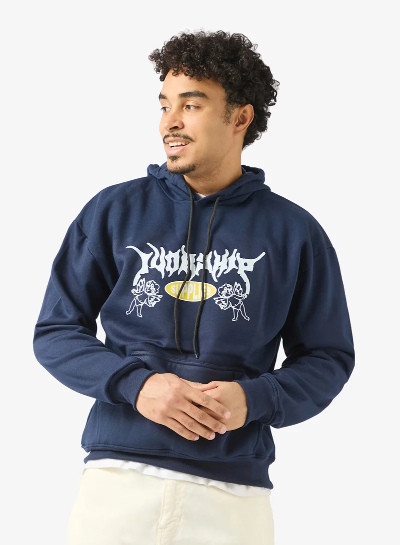 Seventy Five Graphic Print Hoodie