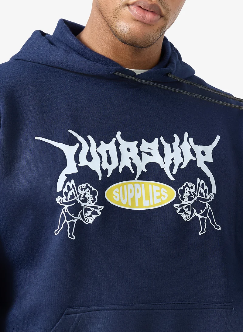 Seventy Five  Graphic Pullover Hoodie for Men | Best Price UAE