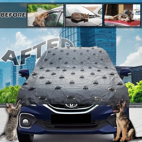 FAMEXON Spike Car Cover 14ft Length 55 Inch Width from Dogs, Pets and Animal Complete Protection Dog Protection Spike Car Cover Compact Sedan and Normal SUV's Cars Protection - Image 3