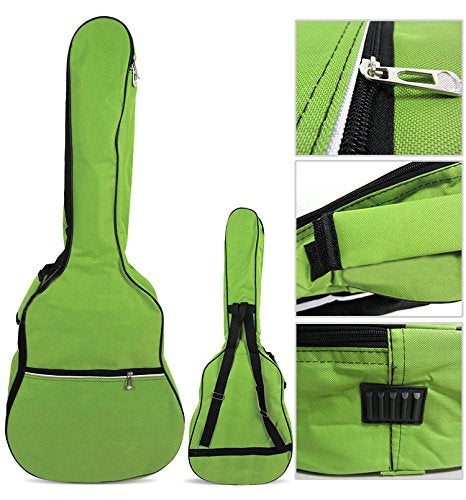 HOT SEAL 5MM Sponge Waterproof Durable Colorful Conventional Guitar Case Bag with Storage (For 40&41 Inch, Green) - Image 3