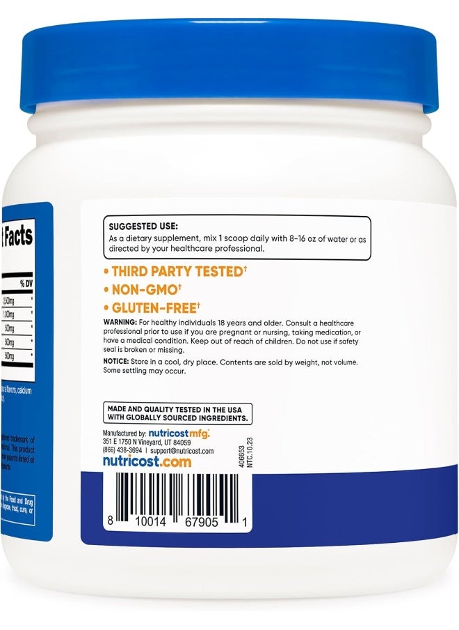 Nutricost L-Arginine Complex (Blue Raspberry, 60 Servings) - Gluten Free, Non-GMO