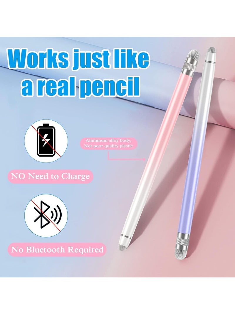 2 PCS Stylus Pens for Touch Screens,Stylus Pen for iPhone/iPad/Tablet Android/Microsoft Surface,Compatible with All Touch Screens - Image 2