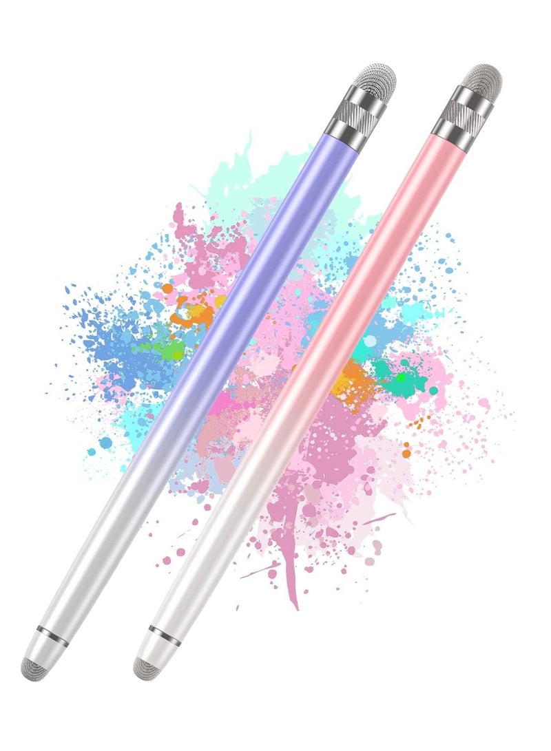 2 PCS Stylus Pens for Touch Screens,Stylus Pen for iPhone/iPad/Tablet Android/Microsoft Surface,Compatible with All Touch Screens - Image 1