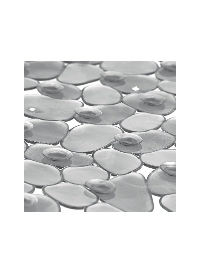 Raxoom Pebblz Suction Non-Slip Bath Mat for Shower, Bathtub, Stall, Gray , Graphite , 26" x 13.5" , 80014 - Image 5