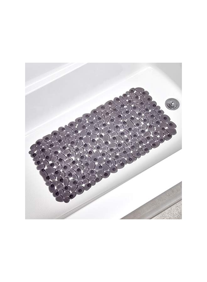Raxoom Pebblz Suction Non-Slip Bath Mat for Shower, Bathtub, Stall, Gray , Graphite , 26" x 13.5" , 80014 - Image 3