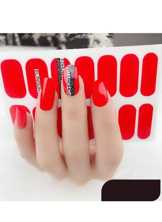 14 قطعة ملصق أظافر صناعية