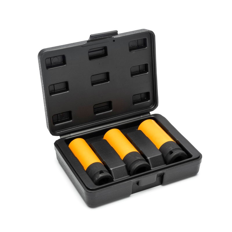 GEARWRENCH 3 Piece 1/2" Drive High-Strength Wheel Protector Impact Metric Socket Set | 84946 - Image 1