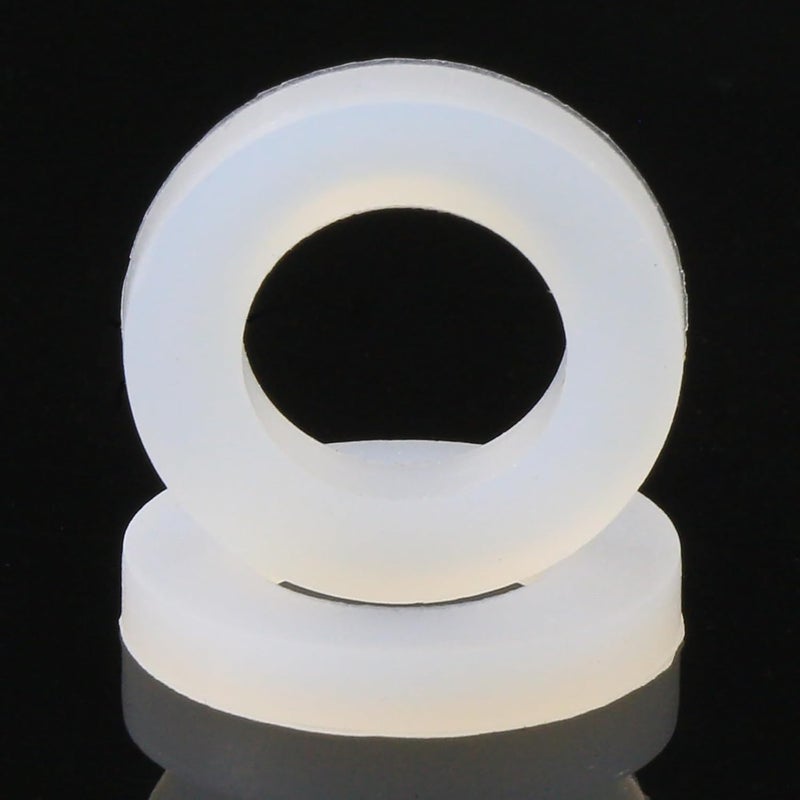 AimatRun 20 PCS 1/2" Silicone Gaskets Kitchen Water Hose Washers, Tank Connector Bulkhead Fittings, Faucet & Shower Hose Seals, Rubber Washers for Toilet Water Line Replacement & Flange Sealing - Image 1