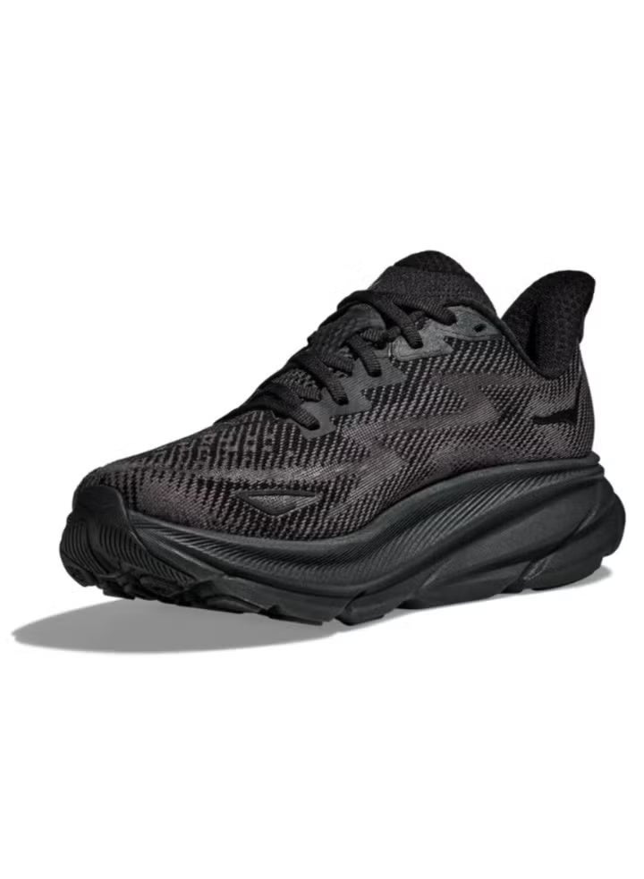 HOKA Clifton 9 Unisex Running Shoes – Black | Lightweight & Cushioned Performance - Image 2
