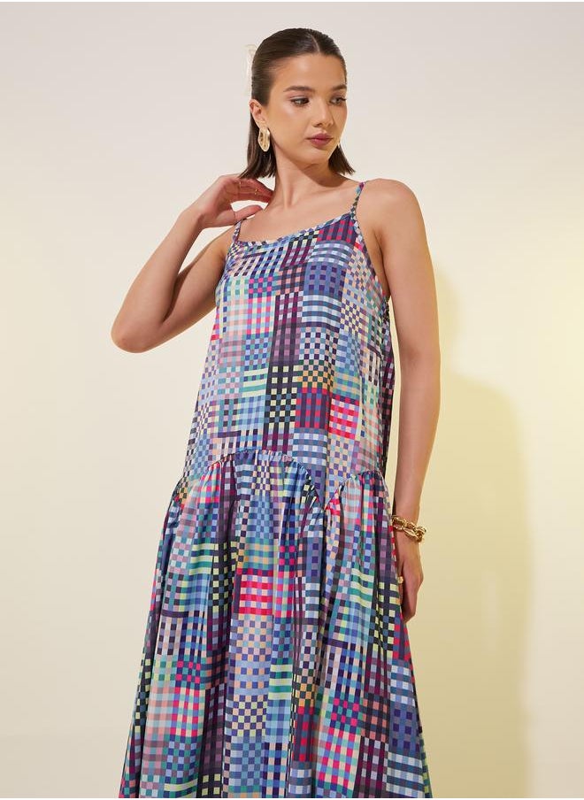 Take Two Patchwork Maxi Dress  - Image 3