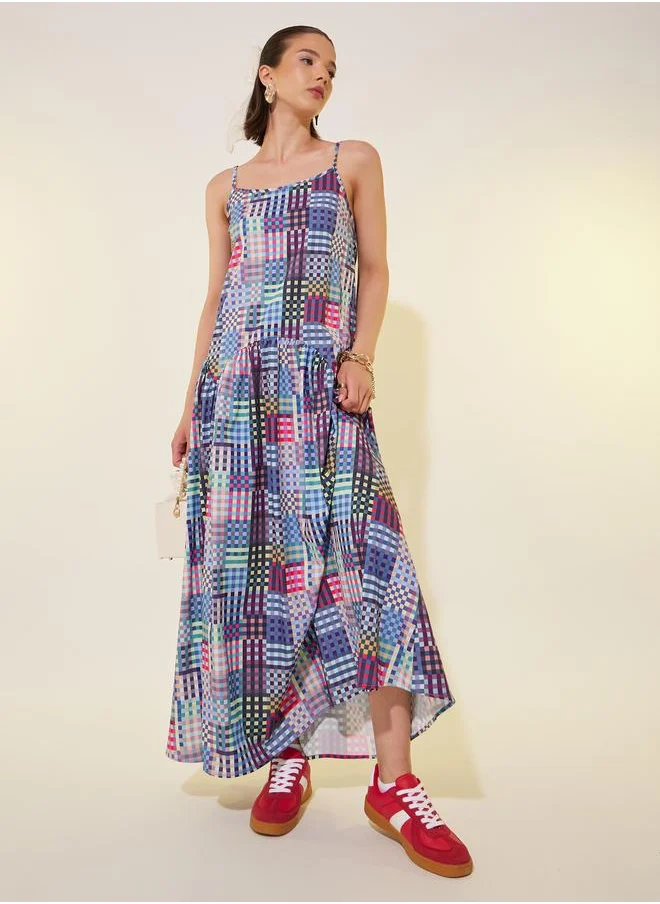Take Two Take Two All-Over Printed Strappy Maxi Dress