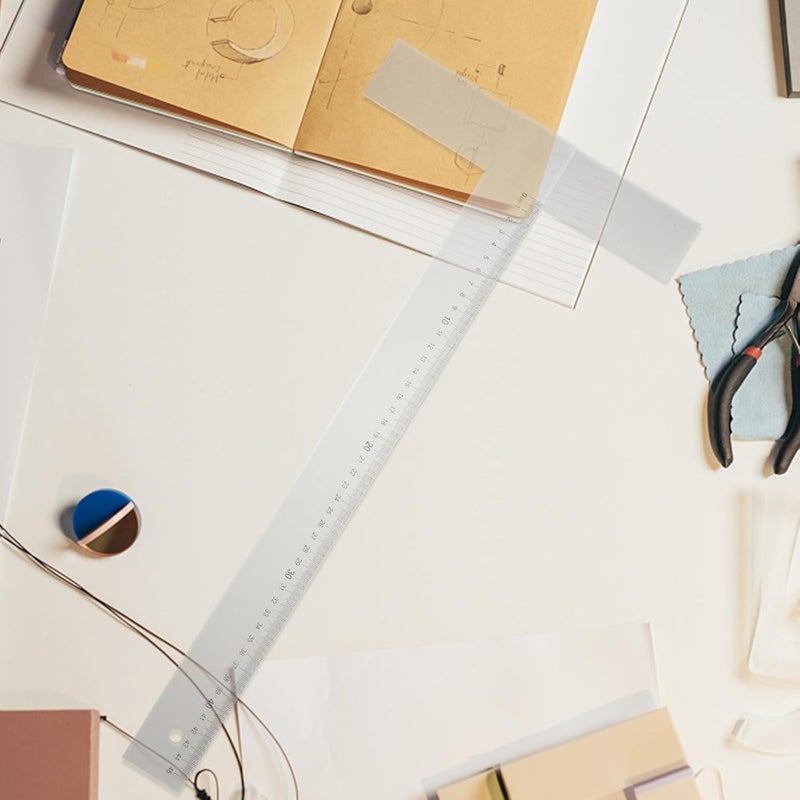 High Hardness Square Ruler Drafting Tool for Woodworking Engineering and Precise Layout Drawing - Image 4