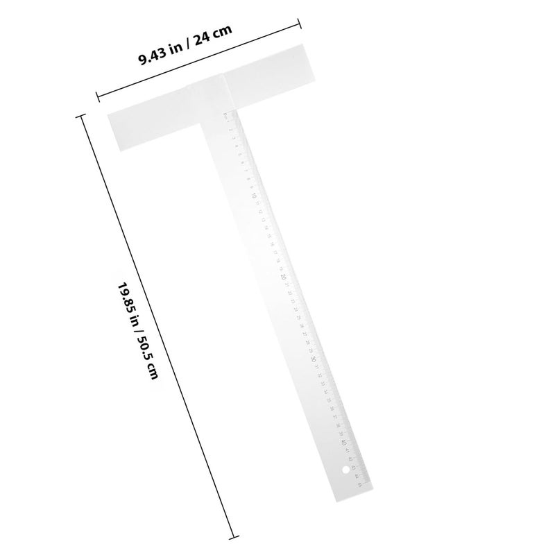 High Hardness Square Ruler Drafting Tool for Woodworking Engineering and Precise Layout Drawing - Image 3