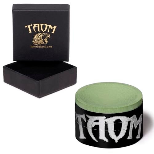 TAOM V10 Billiard Pool Cue Premium Chalk Green in Branded Box - Image 1