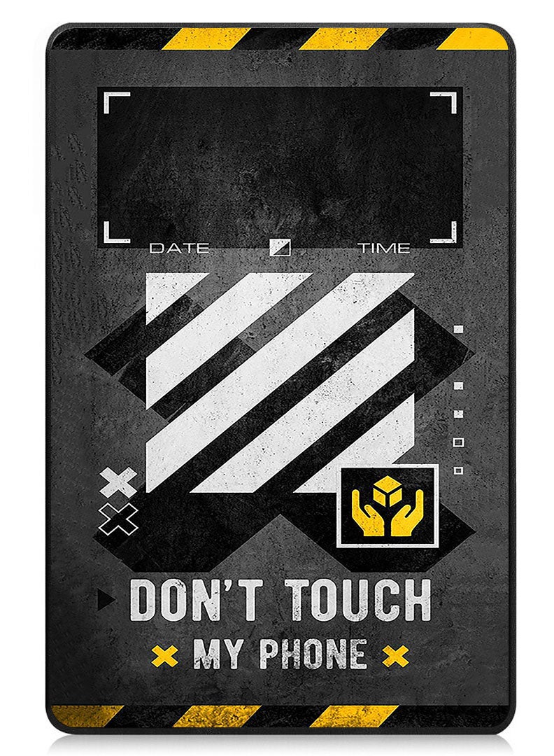 Theodor Protective Flip Case For Apple iPad Pro 13 (2024) With Trifold Stand Auto Wake Sleep Shockproof Cover Dont Touch My Phone 1 - Image 1