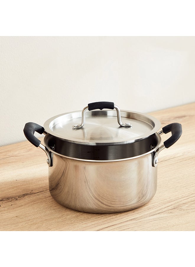 Home Box Glisten Triply Casserole with Steel Lid 26 x 13 x 20  - Image 2