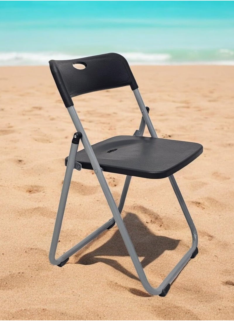 KARNAK Folding Chair – Lightweight, Compact, and Convenient Black  - Image 1