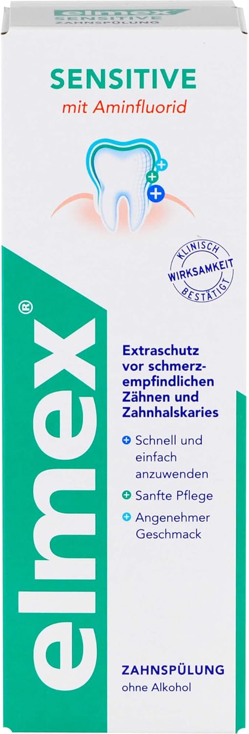 Elmex Sensitive Mouthwash with Amine Flouride 400 Ml - Image 4