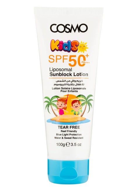 Cosmo Baby Care Liposomal Sunblock Lotion SPF 50+100g Tear-free and Reef-friendly Formula for Kids