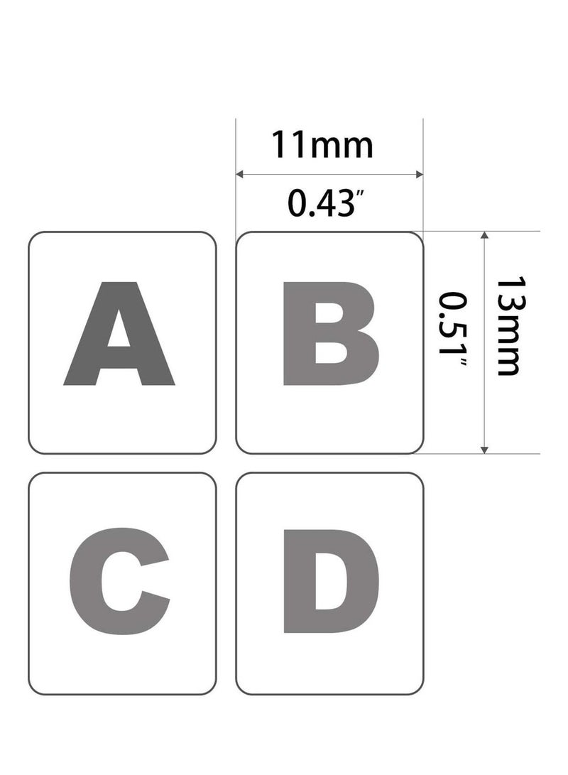 2 PCS Pack Arabic Keyboard Stickers Replacement Stickers Black Background with White Letters for Computer Laptop Notebook Desktop (Arabic)  - Image 5