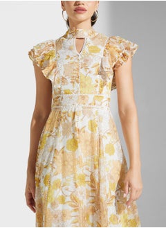 Frock and Frill Crew Neck Knee Lenth Dress  - Image 3