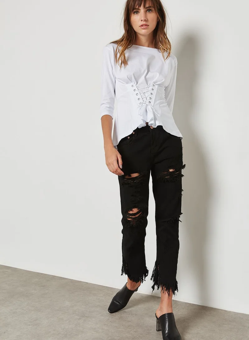 Ginger Corset Waist Top