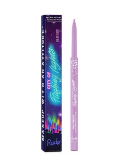 Rude City of Flashing Lights Micro Retractable Liner Lilac Love 