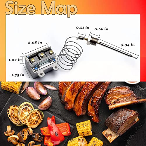 WIRELEL 1177 high limit thermostat fryer switch for Fryer 3/8" Mpt Stuff Box LCCM2003000 Gas Fryer, 301030005 Hi-Limit Compatible With Atosa Catering Equipment - Image 4