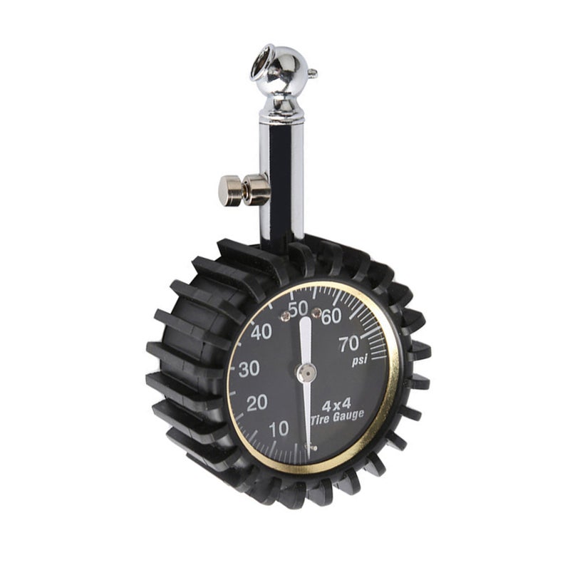 0-60psi Tire Pressure Gauge Heavy Duty Air Pressure Gauge with Large 2 Inch Easy to Read Glow Dial, Low – High Tire Gauge for Car, SUV & Truck Tires - Image 1