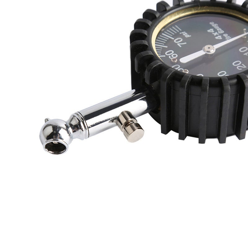0-60psi Tire Pressure Gauge Heavy Duty Air Pressure Gauge with Large 2 Inch Easy to Read Glow Dial, Low – High Tire Gauge for Car, SUV & Truck Tires - Image 4