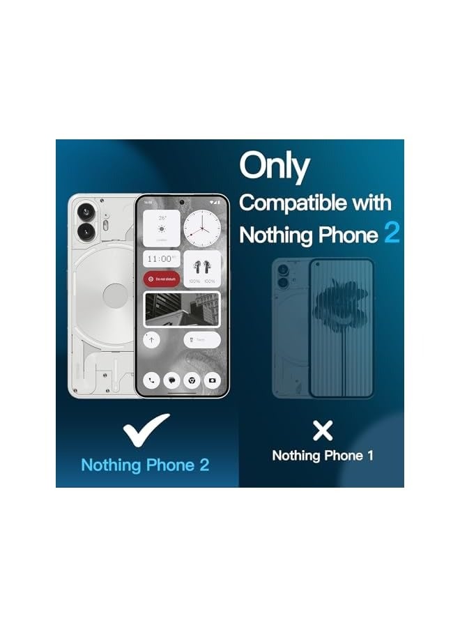 Jetech Screen Protector for Nothing Phone 2 6.7-Inch, 9H Tempered Glass Film, Anti-Scratch, HD Clear, 3-Pack - Image 2